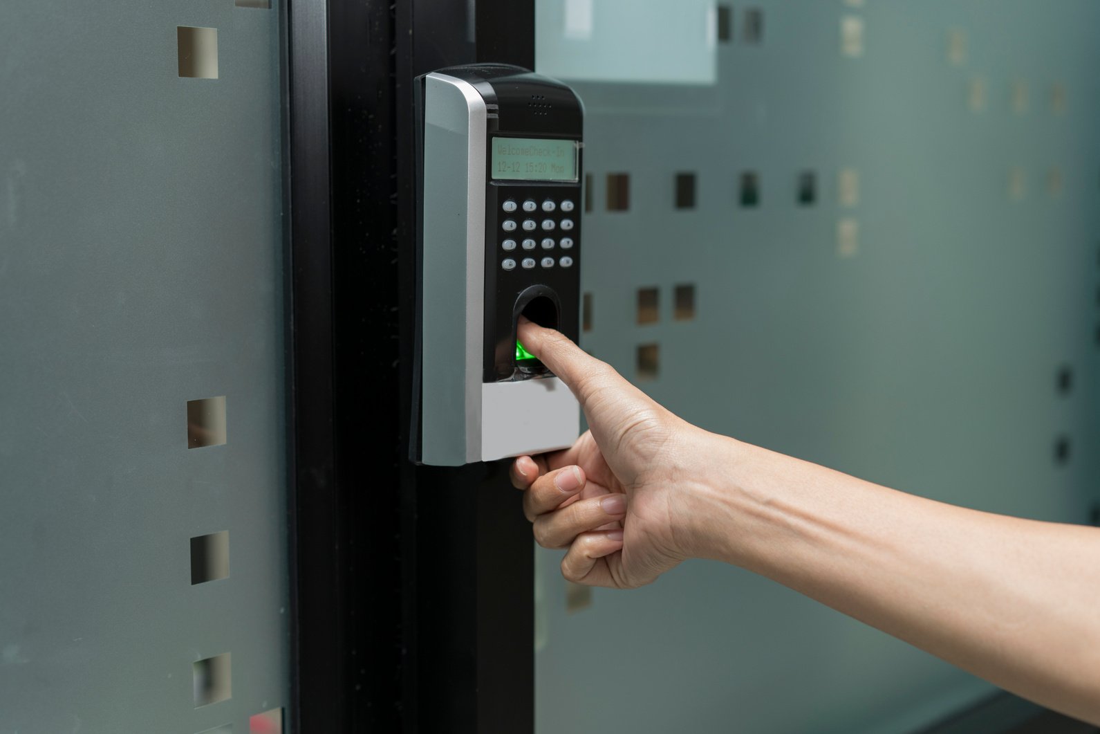 fingerprint and access control in a office building